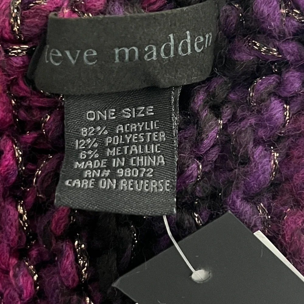 Steve Madden Purple/Pink Cowl Scarf